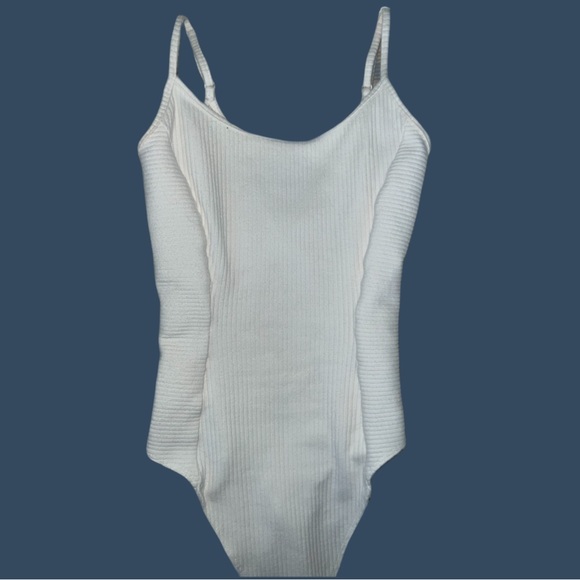 Ribbed American Eagle 2 Piece Bodysuit Top - Picture 3 of 11